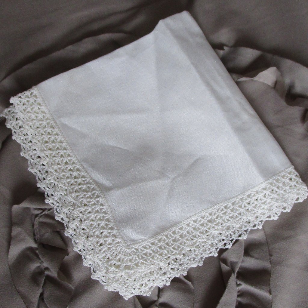 Vintage Linen Handkerchief Pocket Square
